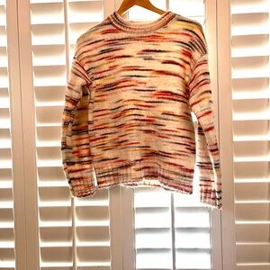 Tru Luxe Jeans Striped Cowl Neck Sweater